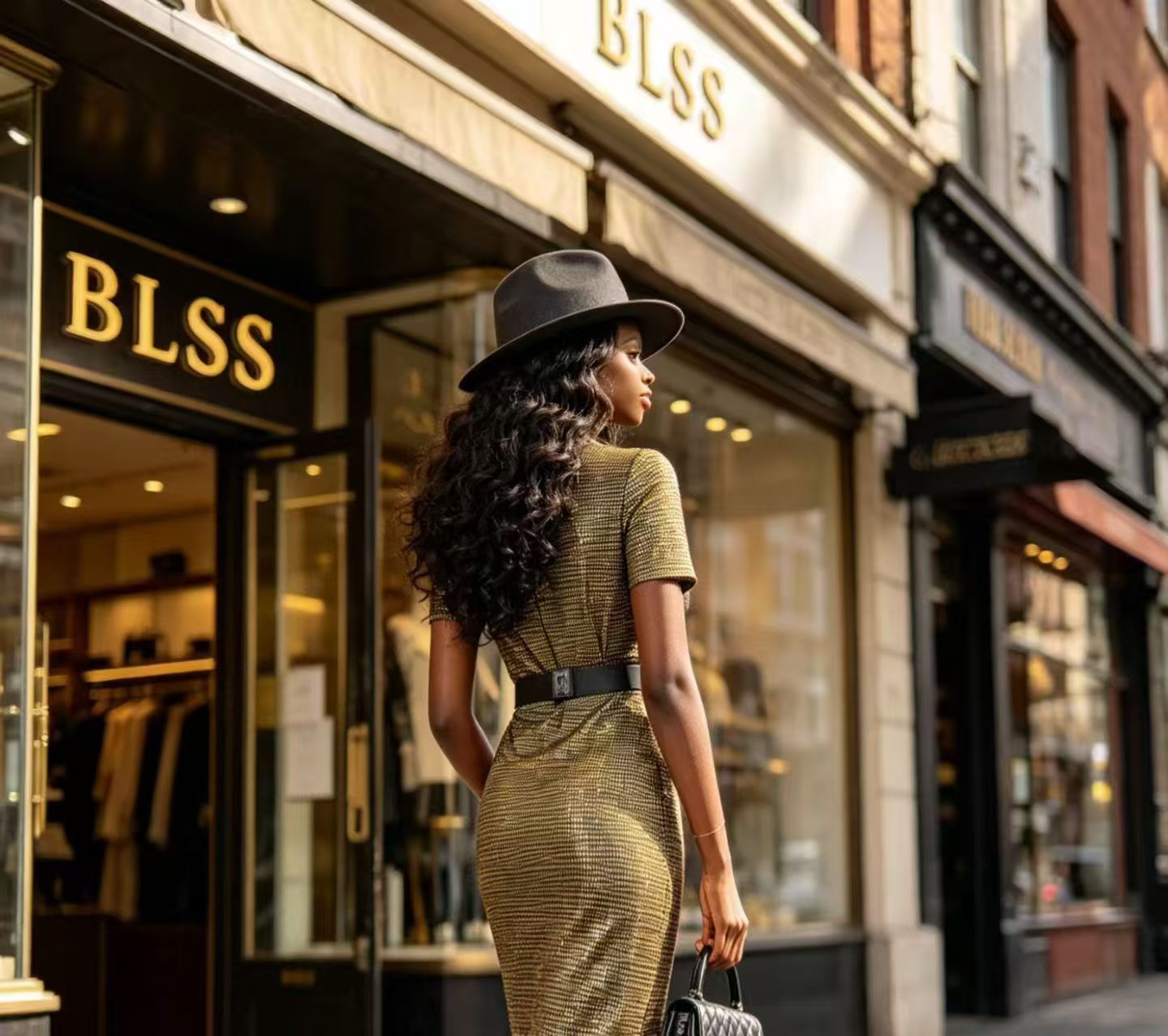 uxury Champagne Gold Shimmer V-Neck Maxi Dress - Sleek Short Sleeve Side-Slit Evening Gown D63244